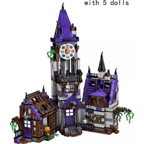 2021 Scoobi Mystery Castle Courtyard Mansion Doo Model Building Blocks Bricks Educational DIY Toy For Children Gift Christmas