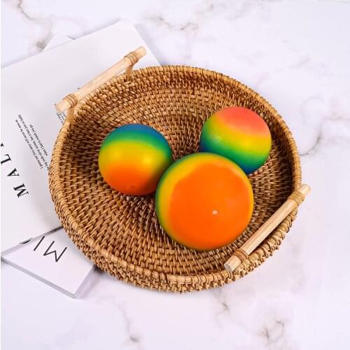 Cool Stuff Relief Balls Soft Foam Colorful Rainbow Stress Balls TPR Squeeze Squishy Pop It Fidgets Kids Spinner Game Gift Adult