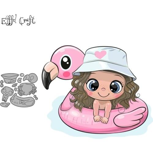 Swan Swimming Girl Card Metal Craft Dies Cutting For Scrapbooking Paper Summer Diy Cut Dies Metal 2020 Nouveau Arrivage