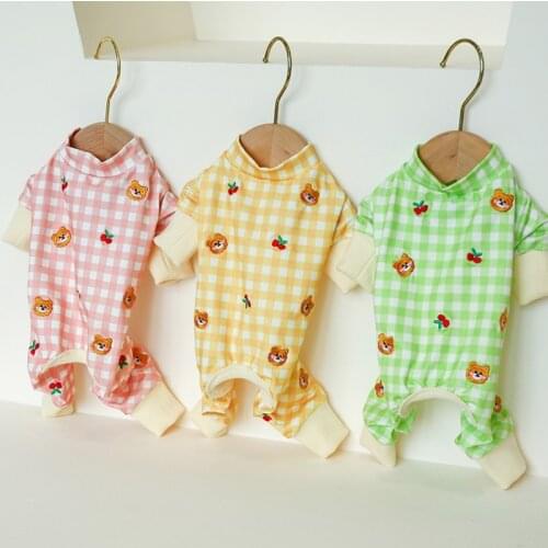 Sweet Pet Dog Jumpsuit Pajama for Small Dogs Pet Chihuahua Four-legged Sleepingwear Clothing Pet Puppy Overalls Clothing