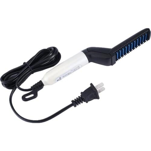 Multifunctional Hair Comb Brush Quick Beard Straightener Curling Curler Show Cap Men Beauty Hair Styling Tool Box Pack