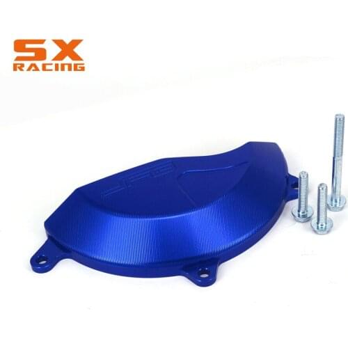 Motorcycle CNC Blue Right Side Engine Case Protector Cover Guard For HUSQVARNA FC 450 500 501 2014-2015 FE 450 500 501 2014 2015