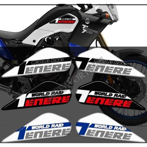 Tenere T700 XTZ 700 T7 Tank Pad Side Stickers Decal FOR YAMAHA Protection Set Kit Handshield Wind Deflector 2019 2020 2021