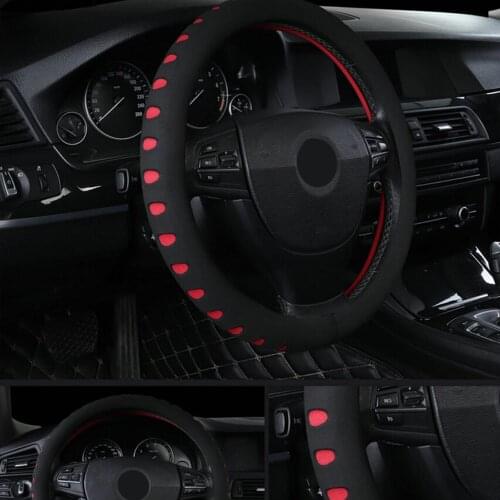 Diameter 38cm EVA Punching Car Steering Wheel Cover Fit For Most Cars Interior Accessories Car Steering-wheel Covers Skidproof