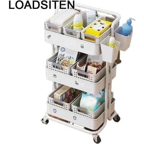 Articulos Etagere Utensilio Cozinha Sponge Holder Cosas De Cocina Shelf with Wheels Prateleira Organizer Kitchen Storage Rack