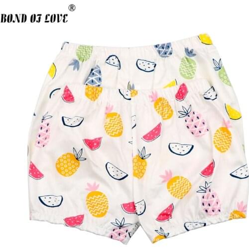 Fruit Printed Casual Kids Trousers Children Pants For Baby Boys Summer Beach Loose Shorts Fluffy Soft Comfortable Shorts Clothes