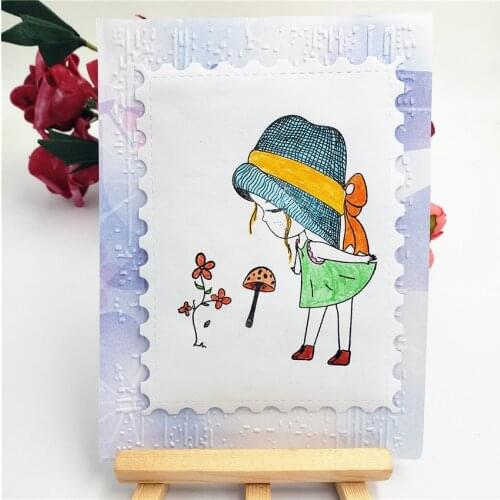 The Mushroom Girls Transparent Clear Silicone Stamp for DIY Scrapbooking Photo Album Decorative Clear Stamp Sheets