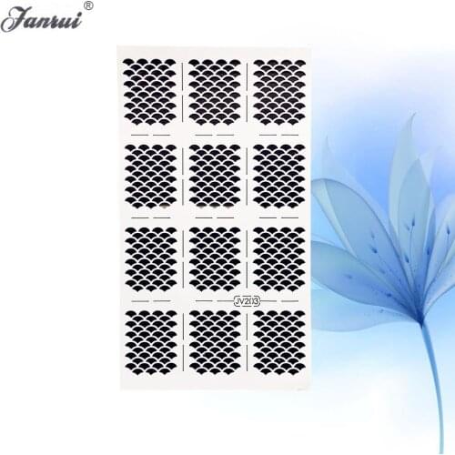Women Beauty Makeup Tip Self Adhesive Nail Manicure Art For Airbrush Painting Nail Hollow Sticker Image Guide Ultra-thin AWJV203