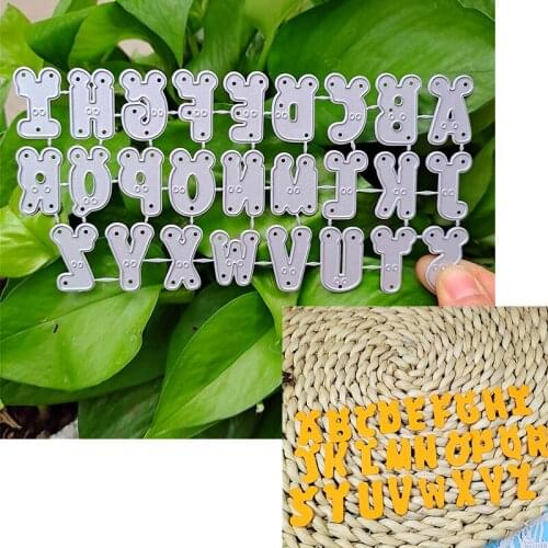 Carbon steel metal cutting die is suitable for DIY scraping album making 3D greeting card 26p cartoon capital letter 2020 NEW