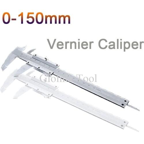Carbon Steel Vernier Caliper Scales 150mm Diameter Depth Diagnostic-tool Show Callipers Feeler Gauge Paquimetro Measuring Tool