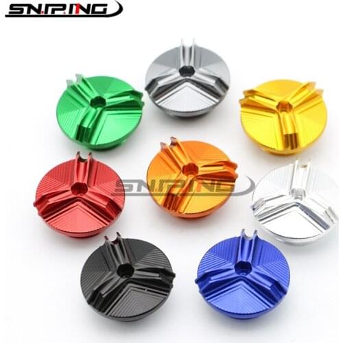 Motorcycle Universa Oil Filler Cap Plug Engine Tank Cover For Yamaha Kawasaki Suzuki Engine Oil Filler Cap Fuel Cap Radiator Cap