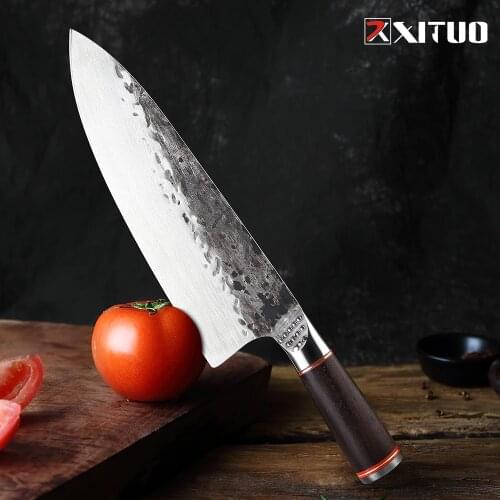 XITUO Forged Boning Knife Ingenuity Forge Chef Knife Ultra Sharp split knife slaughter special knife Family Hotel kitchen knife
