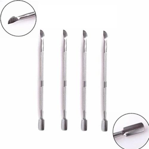 1 Pc Stainless Steel Double Heads Nail Cuticle Pusher Scraper Nail Polish Remover Cleaner Manicure Pedicure Tools Nail Art Tools