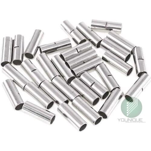 10pcs #6 AWG BN14 Uninsulated Wire Terminal Splices Butt Connectors Bare
