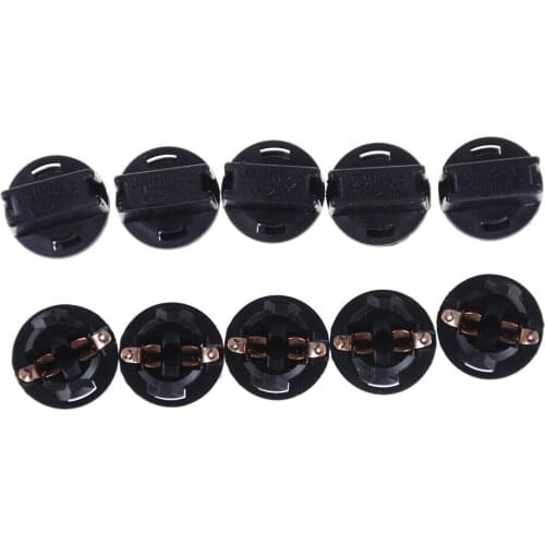 10PCS T10 Socket Dashboard Instrument Panel Socket T10 W5W 168 192 194 Twist Lock Wedge Bases Lamp Dash Bulb Plug
