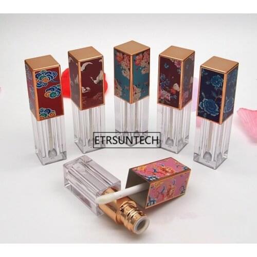 100pcs 3.5ml Lip Gloss Tube Black Lip Balm Empty Lipstick Bottle Beauty Cosmetic Packing Container Tool Mini Sample Vials F2699