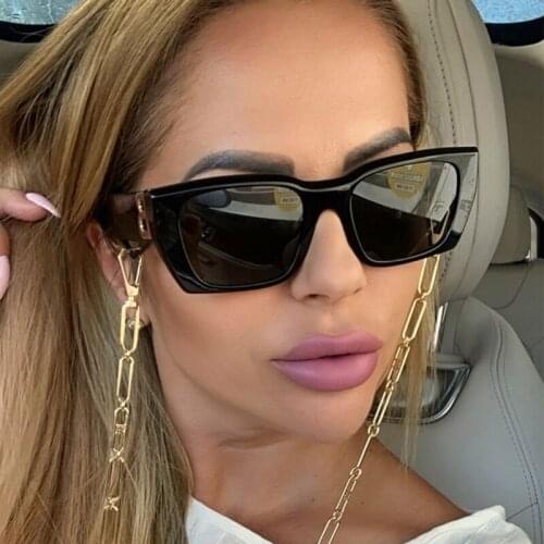 2021 Stylish Modern Steampunk Rectangle Vintage Shades sunglasses Men Women Luxury Brand Designer Sunglasses Oculos De Sol 4336