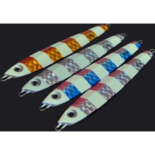 5PCS Deep sea Jigging Fishing Ocean Boat Rock Beach Slow Jig Jigbait Spoon Lure baits 100/150/200/250/300/400g