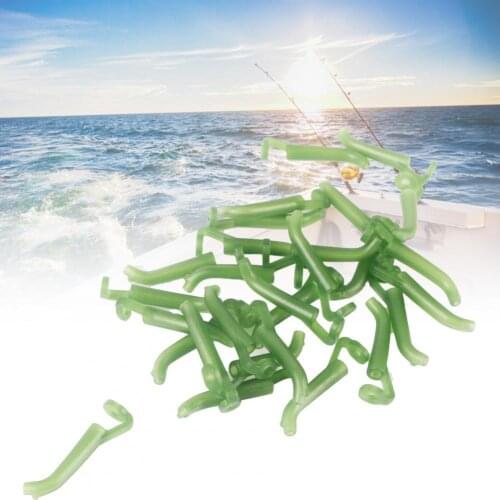 50Pcs Lead Rigs Portable Heavy Duty Plastic Waterproof Fishing Clips Rubbers Tubes Fishing Accessories