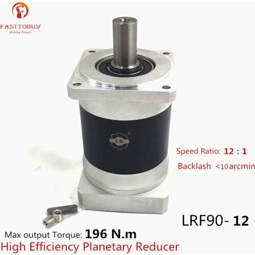 AC Servo Speed Reducer 12:1 Gear Ratio 80mm Servo Motor Reducer NEMA32 Speed Reducer Planetary Reducer LRF90-10 New