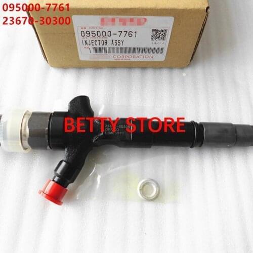Authentic and new common rail injector 095000-776 #, 095000-7761, 095000-8740 for 23670-30300,23670-39275