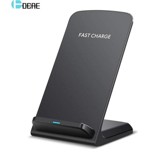 DCAE 10W Fast Wireless Charger For Samsung S10 S9 Note 10 9 8 USB Qi Charging Stand Dock Station for iPhone 11 Pro XS Max XR X 8