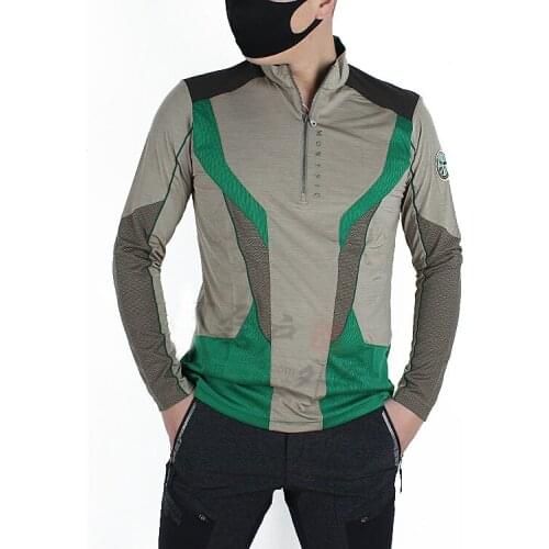 Quick dry long-sleeve slim elastic hiking tshirt Men MTB Bicycle cycling Jerseys Maillot Ciclismo anti-sweat breathable t-shirt