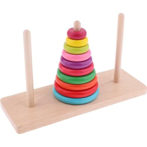 Wooden Puzzle Toddler Toys Shapes Sorter Preschool Geometric Blocks Stacking Games for