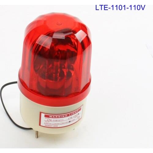 DMWD AC110V Red Yellow Green Blue Rotating Warning Light Lamp Warning Light for Industrial LTE-1101 indicator light