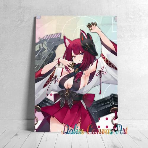 Canvas Anime girl Chiyoda Pictures Home Decoration Manga Paintings Poster HD Prints Wall Art Modular Living Room Framed