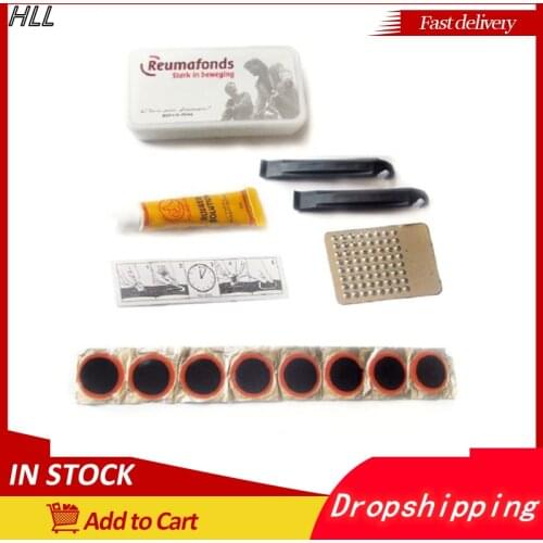 New Bicycle Repair Tools Mountain Bike Repair Tools Cyclist Flat Tire Repair Rubber Patch Glue Repair Kit Tire Maintenance Kits