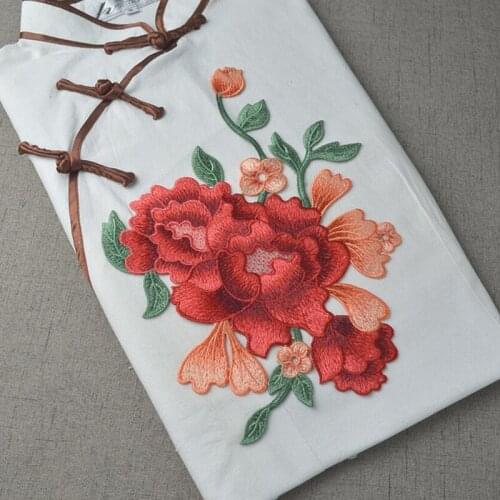 Exquisite Craft Polyester Flower Embroidery Decorated Lace Neckline Collar Applique Trims Venise Patches Gift