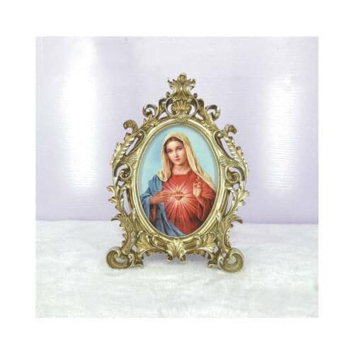 Catholic resin icon, sacred object of the sacred heart of Jesus, statue of the Virgin of Mercy