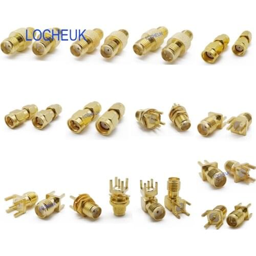 13 Type RF Coaxial Adapter Kits SMA Male Female Gold Plated Connector SMA Plug Jack WiFi Antenna Converter Connector