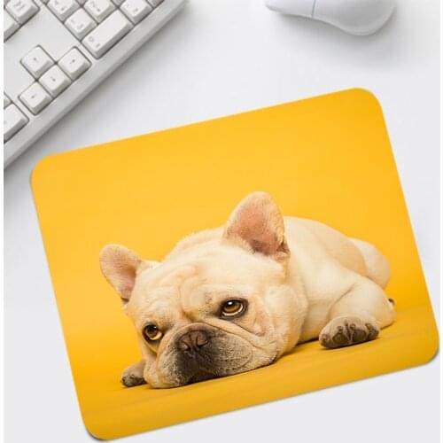Animal Puppy Shar Pei Pattern Mat Cute Mouse Pad Desktop Play Mat 22x18cm Personality High-end Natural Rubber Desk Mat