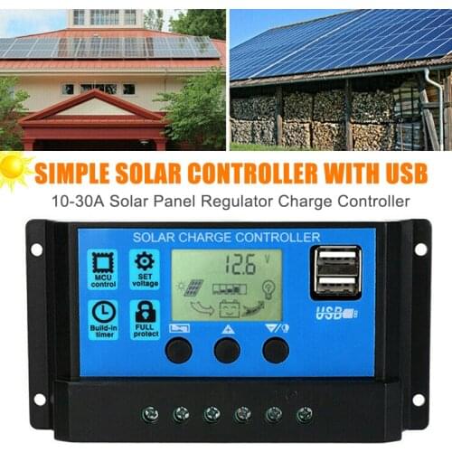 Newly Solar Charge Controller 12V/24V Auto Focus Tracking Solar Panel Regulator