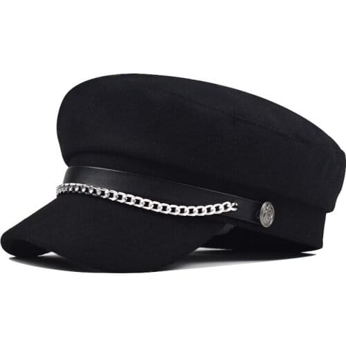 Autumn Octagonal Hats Women Flat Military Baseball Cap Ladies Caps Casual Berets Hat