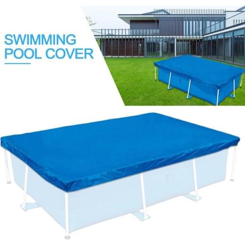 450x220cm Durable Swimming Pool Cover Rectangle Waterproof Pool Frame Protector For Childrens Pool Ball Pool Family Pool