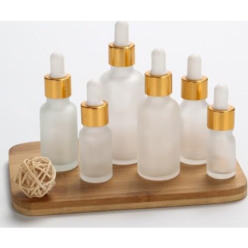 5ml 10ml 15ml 30ml 50ml 100ml Frosted Glass Dropper Bottle Empty Cosmetic Packaging Container Vials Essential Oil Frost Bottles