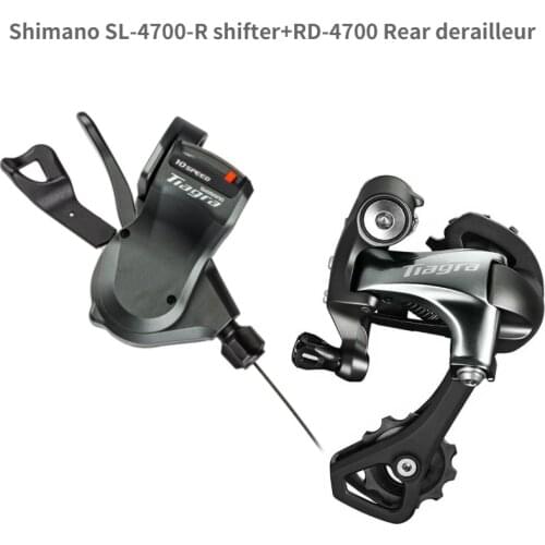 SHIMANO Tiagra 10 Speed 4700 2Pcs Groupset 4700 SL+RD SS GS Rear Derailleur Right Shifter For road flat handbar