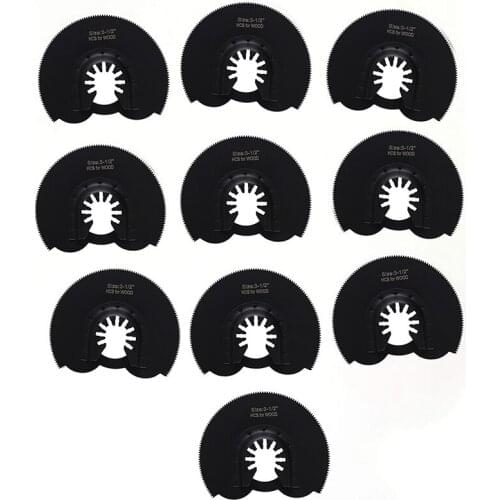 Wood Grinding Tool, Semicircle Saw Blade, High Carbon Steel Easy to Install Hand Tool Accessories for Cut Wood, 10Pcs