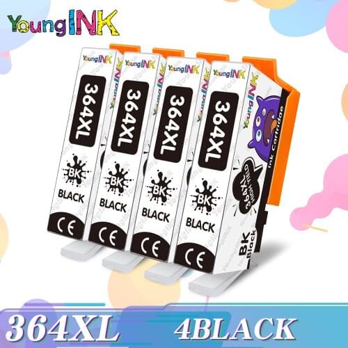 4BK For HP 364XL Compatible Ink Cartridge Replacement For HP 364 XL For Deskjet B109a B109d B109f B109n B110a B110c Printer
