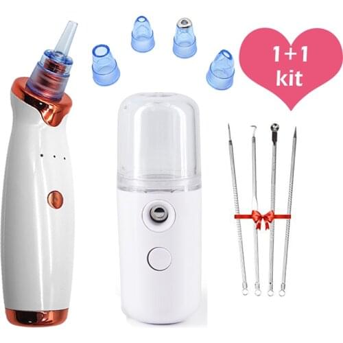 Beauty Blackhead Remover Vacuum Pore Cleaner For Remove Acne Pimple Whitehead Nose Blackheads Skin Care Face Cleansing Tools