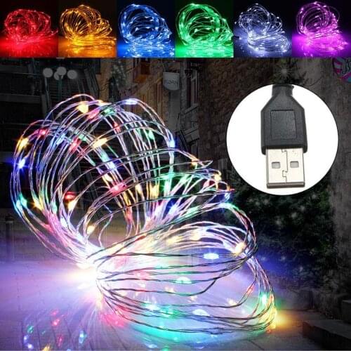 Light String 3m 5m Colorful String Lights for Xmas Garland Party Wedding Decoration Christma Lights Battery Operated Holiday
