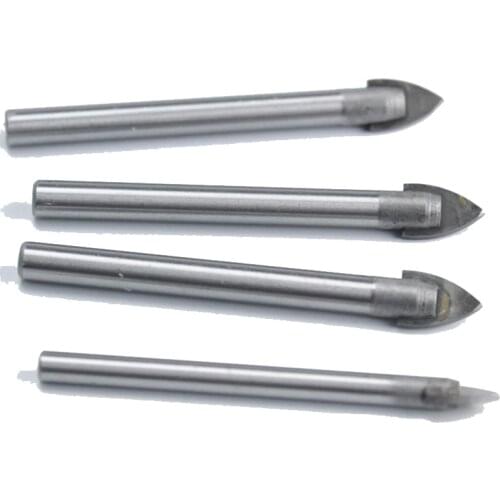 A Triangular-shaped Character Tile Drill Blasting Metallic Alloy Metal drill bitsBlack Triangular Construction tools Drill Hole