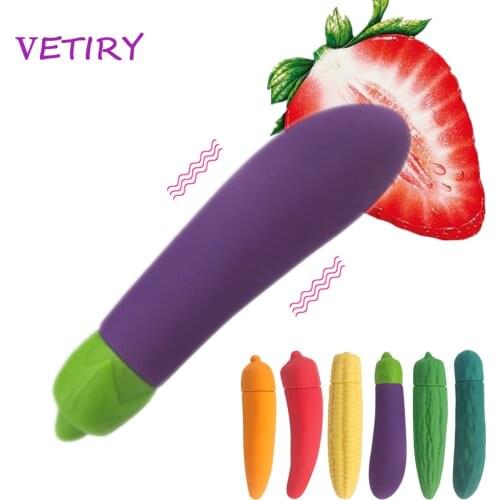 VETIRY Vegetables Vibrator Sex Toys for Women Vagina Clitoris Stimulator Massage Fake Penis Female Masturbation Sex Products