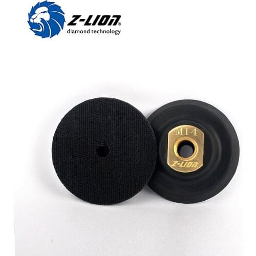 Z-LION 3 Inch Rubber Backer Pads For Flexible Polishing Pad M14 Or 5/8-11 Abrasive Tools 80mm Backer Holder For Polisher Pads