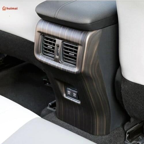 Rear air-conditioning air outlet protection pad anti-kick cover anti-kick pad modified decoration For Toyota Rav4 2019 2020