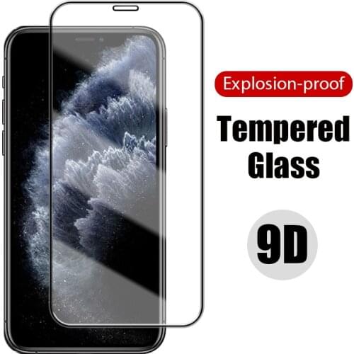 9D Screen Protector Glass for iPhone 11 12 Pro XR Max X XS Mini Protector Glass For iPhone 6 6S 7 8 Plus iPhone SE 2020
