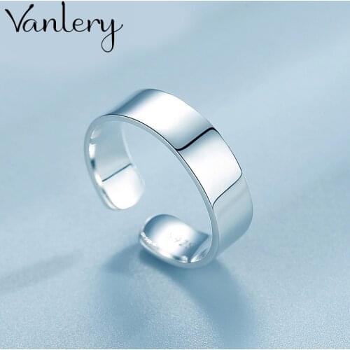 New Trendy Personality Punk Smooth Round Rings For Women Lady Resizable Size Rings Party Jewelry Charm Gifts